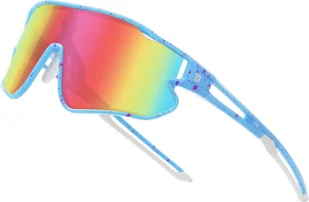 DUCO dziecięce sportowe okulary przeciwsłoneczne TR90 ramka UV400 DK268 jasnoniebieski fioletowy - Okulary przeciwsłoneczne DUCO dziecięce sportowe okulary przeciwsłoneczne TR90 ramka UV400 DK268 jasnoniebieski fioletowy - Okulary przeciwsłoneczne - miniaturka - grafika 1