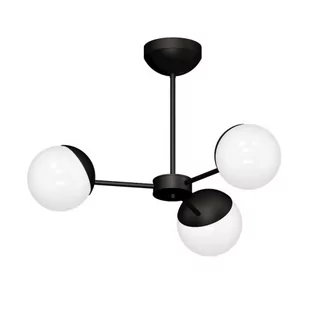 Luminex Lampa wisząca Sphere 8865 lampa sufitowa żyrandol 3x60W E27 czarna - Lampy sufitowe - miniaturka - grafika 1