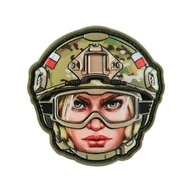 Odzież taktyczna i umundurowanie - M-Tac - Naszywka Emoji Poland №5 Kobieta - PVC 3D - Camo - 51353605 - miniaturka - grafika 1