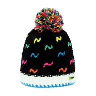 Czapki dla dzieci - Dziecięca czapka z pomponem Viking Elis Kids black - ONE SIZE - miniaturka - grafika 1