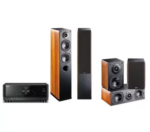 Kino domowe Yamaha MusicCast RX-V4A (czarny), Indiana Line Nota 5.0 - 550 X/740 X/240 X (orzech) - Kino domowe - miniaturka - grafika 1