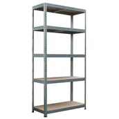 Szafy i regały magazynowe - Regał SR1 1800 x 900 x 450 ocynk 200 kg/półka - miniaturka - grafika 1