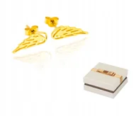 Kolczyki - Złoto 585 Złote Kolczyki Skrzydła 14 karatów KZ14 - miniaturka - grafika 1