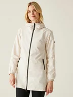 Kurtki i kamizelki sportowe damskie - Regatta Kurtka przeciwdeszczowa "Lioka" w kolorze kremowym - miniaturka - grafika 1