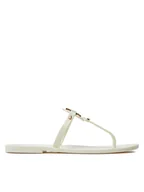 Klapki i japonki damskie - Tory Burch Japonki Mini Miller Flat Thong 51148678 Biały - miniaturka - grafika 1