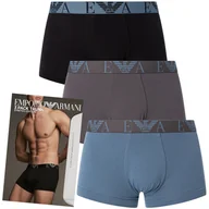Majtki męskie - Emporio Armani bokserki majtki męskie komplet 3 sztuki mix S - miniaturka - grafika 1