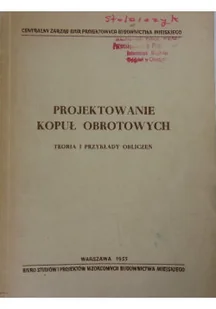 Projektowanie kopuł Obrotowych - Książki o kulturze i sztuce - miniaturka - grafika 1