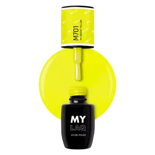 MylaQ Lakier Hybrydowy My Bright Yellow 5ml - Lakiery hybrydowe - miniaturka - grafika 1