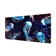 Podkładki na biurko - Mata na biurko ze wzorem do wnętrz Kolorowe meduzy, ArtprintCave - miniaturka - grafika 1