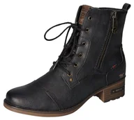 Botki damskie - Mustang Damskie sztyblety 1229-513, granatowe, 40 EU, grantowy, 40 EU - miniaturka - grafika 1