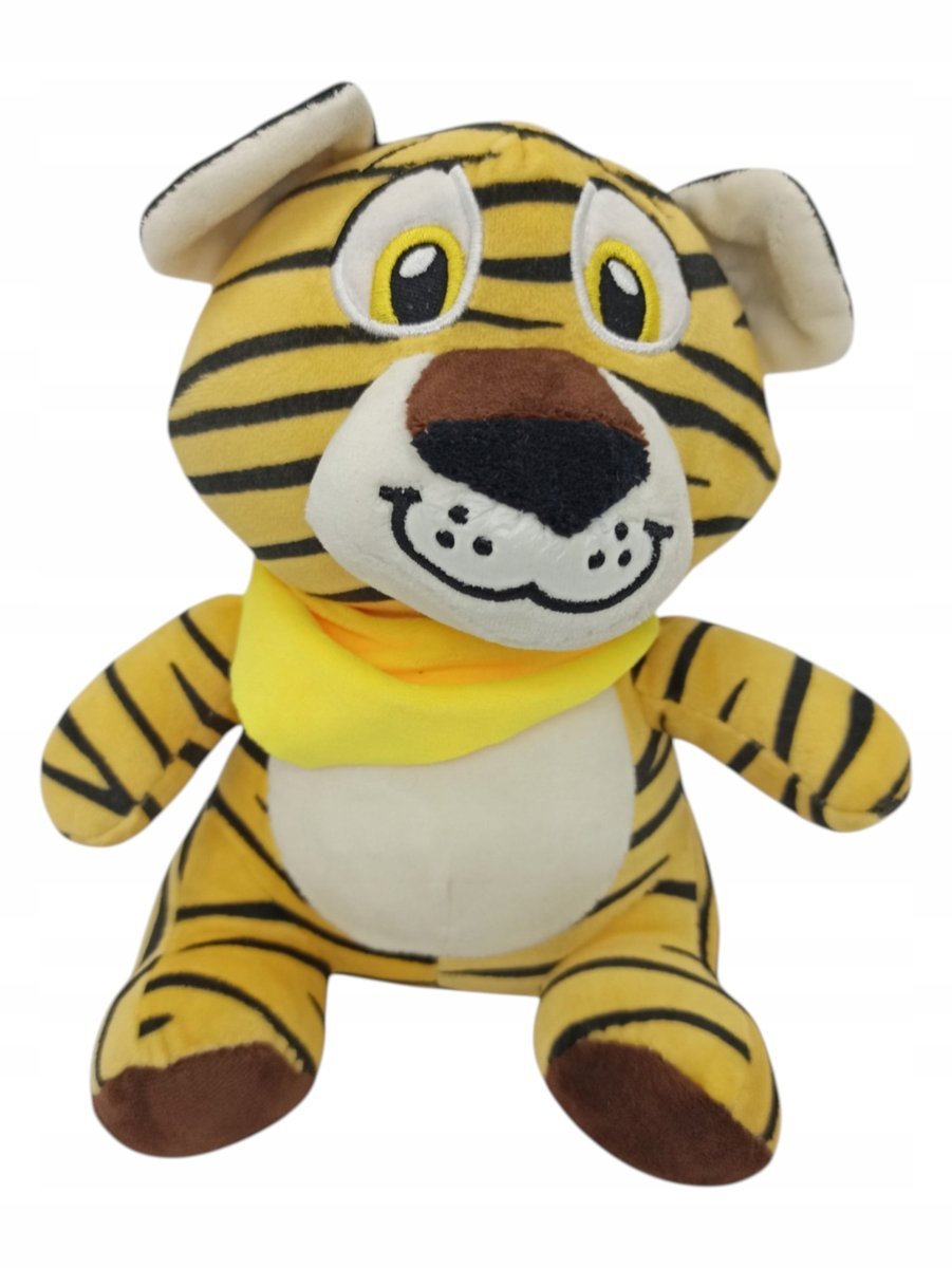 MASKOTKA PLUSZAK PRZYTULANKA KOTEK PLUSZOWY TYGRYS APASZKA 22CM