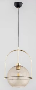 Leria D30 lampa wisząca 1xE27 czarna/złota 61286 - Lampy sufitowe - miniaturka - grafika 1