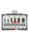 Akcesoria do elektronarzędzi - Bosch Powertools powertools cutter set 6 pcs Straight 6mm shank 2607017465 - miniaturka - grafika 1