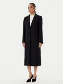 Płaszcze damskie - HUGO Płaszcz wełniany Mojeni 50547691 Czarny Regular Fit - miniaturka - grafika 1