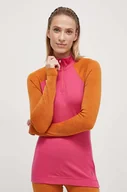 Bielizna sportowa damska - Smartwool longsleeve funkcyjny Classic Thermal Merino kolor różowy - miniaturka - grafika 1