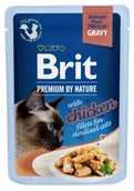 Mokra karma dla kotów - BRIT PREMIUM CAT Sterilised Chicken fillets in gravy 85g (saszetka) - miniaturka - grafika 1