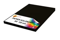 Szkolne artykuły papiernicze - Papier kolorowy A4 80g czarny 100 arkuszy - miniaturka - grafika 1