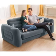 Sofy i kanapy - Intex Rozkładana sofa, 203x231x66 cm, ciemnoszara - miniaturka - grafika 1