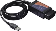 Diagnostyka samochodowa - PremiumCord Kabel Diagnostyczny ELM327 USB OBD-II, USB 2.0, Wskaźniki LED, Napięcie Robocze 12V, Uniwersalna Autodiagnostyka, Długość 1,5m - miniaturka - grafika 1