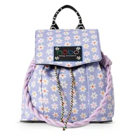 Plecaki - Plecak Nobo BAGP500-K014 Jasnofioletowy Z Kwiatami - miniaturka - grafika 1