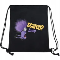 Plecaki worki - Worek Plecak Czarny Bawełniany SCARED? MINIONS *TWOJE IMIĘ* Prezent WZORY - miniaturka - grafika 1