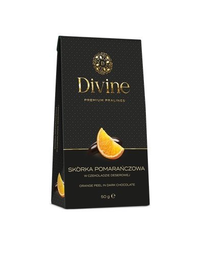 Eurohansa DIVINE Skórka pomarańczowa w czekoladzie deserowej 50g