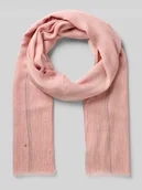 Apaszki i szaliki damskie - Szal z krótkimi frędzlami - miniaturka - grafika 1