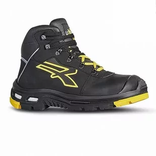 U-Power RL10524 Linea BAU & BUILDING Model COSMO Wysokie buty bezpieczeństwa, S3 HRO HI SRC CI, Czarny/Żółty, 38 Rozmiar - Obuwie robocze - miniaturka - grafika 1
