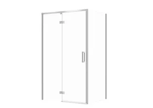 Kabina prysznicowa Cersanit Larga 120x80x195 prostokątna lewa chrom transparentne S601-322 - Kabiny prysznicowe - miniaturka - grafika 1