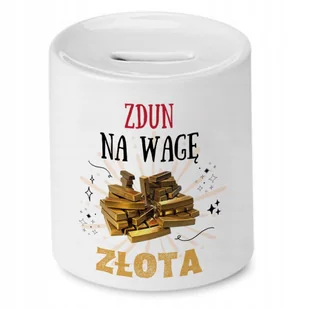 Dla Zduna Skarbonka na Urodziny na Prezent z Nadrukiem ze Zdjęciem + Opakowanie na prezent (wzór 01) - Skarbonki - miniaturka - grafika 1