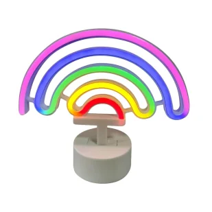 Lampka stołowa tęcza Neon FM-NB04 Zumaline LED rainbow kolorowa - Lampy stojące - miniaturka - grafika 1