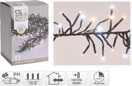 Oświetlenie świąteczne - Koopman, LAMPKI CHOINKOWE ŁAŃCUCH ŚWIETLNY 576 LED TIMER ZIMNY CIEPŁY  BIAŁY - miniaturka - grafika 1