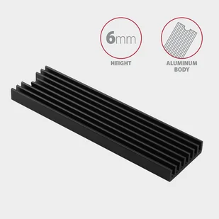 Radiator do dysku M.2 SSD 2280 Axagon CLR-M2L6 - Dyski SSD - miniaturka - grafika 1
