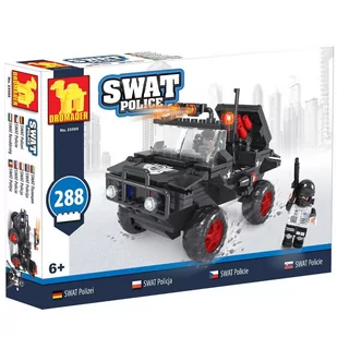 DROMADER KLOCKI SWAT POLICJA SAMOCHÓD POLICYJNY 288 ELEMENTÓW - Klocki - miniaturka - grafika 1