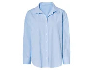 Koszule damskie - esmara® Koszula damska z bawełny (Paski/niebieski, 34) - miniaturka - grafika 1