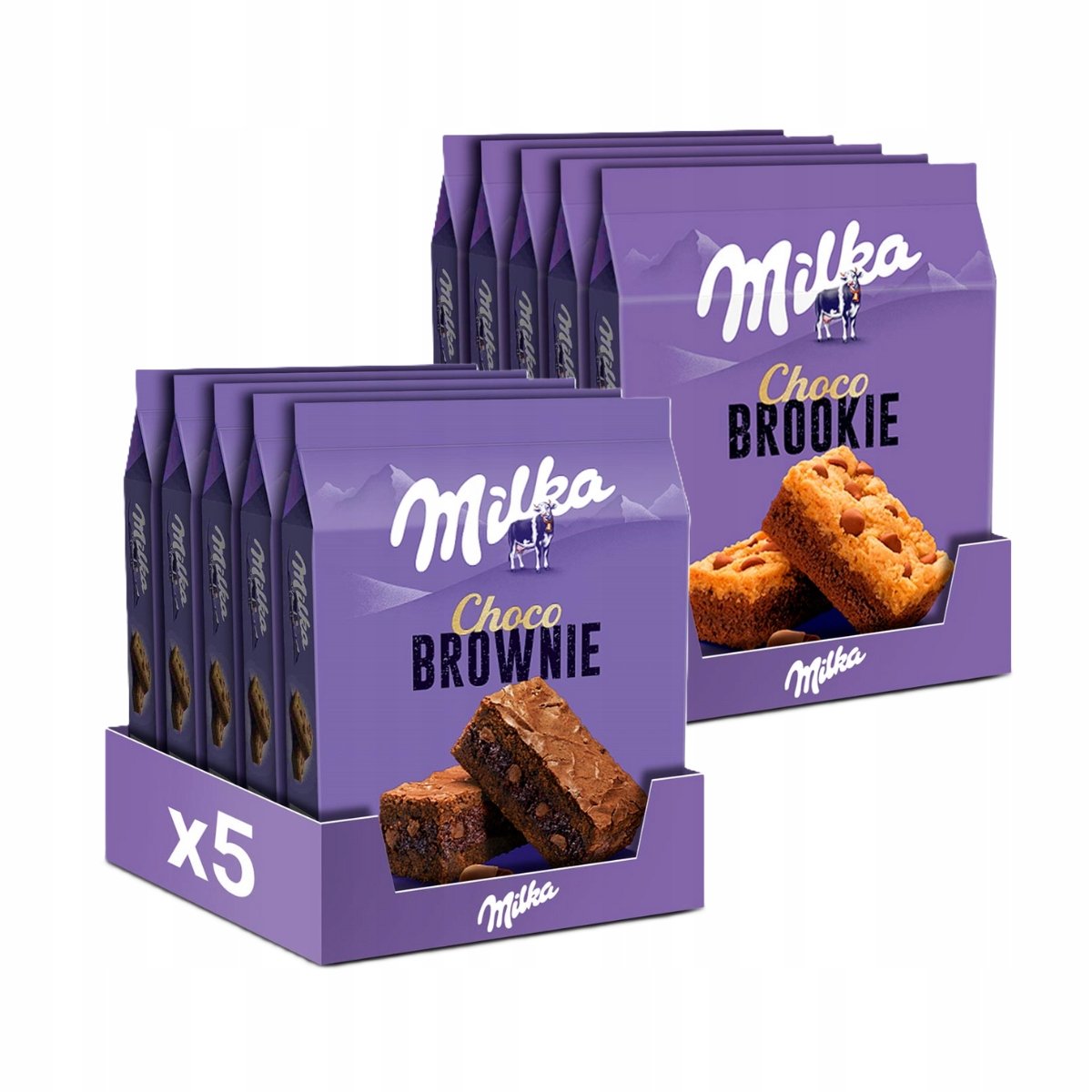 Zestaw ciastek Milka Choco Brownie Brookie 10 szt biszkopty czekoladowe