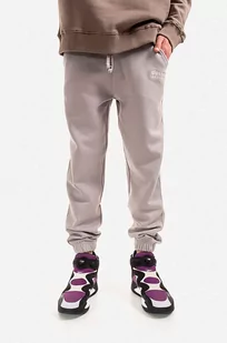 Alpha Industries spodnie dresowe bawełniane kolor szary gładkie 106364.643-SZARY - Spodnie męskie - miniaturka - grafika 1