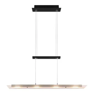 Czarna lampa wisząca LED ze szklanym kloszem Milos – Trio - Lampy sufitowe - miniaturka - grafika 1