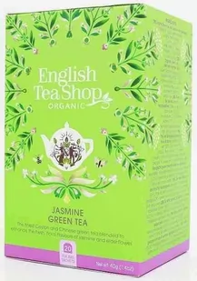 ENGLISH TEA SHOP ORGANIC HERBATA ZIELONA Z JAŚMINEM I DZIKIM BZEM BIO (20 x 2 g) 40 g - Herbata - miniaturka - grafika 1