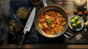 Fissman Kensei Masashige nóż Kuchenny Szefa, Profesjonalny, precyzyjny 20cm - Noże kuchenne - miniaturka - grafika 3