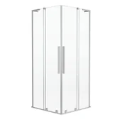 Kabiny prysznicowe - Kabina prysznicowa kwadratowa 90x90 cm chromowana Pure Durasan - miniaturka - grafika 1