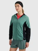 Bluzy damskie - 4F Bluza do biegania w terenie Primaloft Active damska - turkusowa L - miniaturka - grafika 1