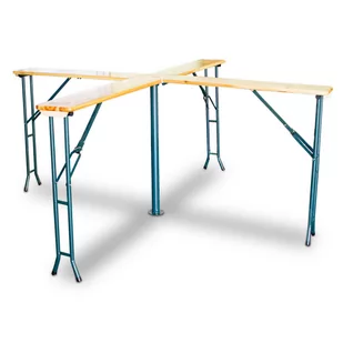 Krzyżowy stół barowy piwny składany - Meble ogrodowe - miniaturka - grafika 2