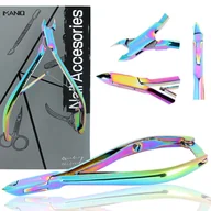 Akcesoria do paznokci - Cążki do skórek paznokci obcinaczki nożyczki kosmetyczne manicure gabinet SPA wielokolorowe - miniaturka - grafika 1