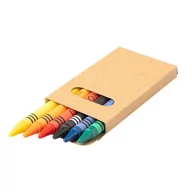 Kredki, ołówki, pastele i pisaki - Zestaw Kredek Woskowych 8 Cm, Ecru - miniaturka - grafika 1