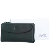 Portfele - Portfel damski Skórzany VerMari Morbido Butelkowy - miniaturka - grafika 1