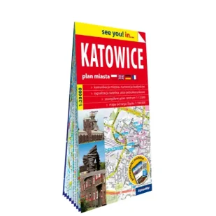 Katowice plan miasta 1:20 000 papier 2024 - Oparcowanie zbiorowe - Przewodniki - miniaturka - grafika 1