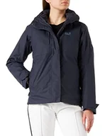 Kurtki damskie - Jack Wolfskin Echo Passomen Kurtka damska, Grafitowy, S - miniaturka - grafika 1