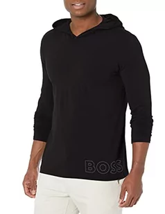 BOSS Męska koszulka z długim rękawem 'Identity' Lounge' podkoszulka, łupkowa czerń, S - Koszulki męskie - miniaturka - grafika 1