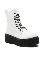 Botki damskie - Jenny Fairy Trzewiki WS101-08 Biały - miniaturka - grafika 1